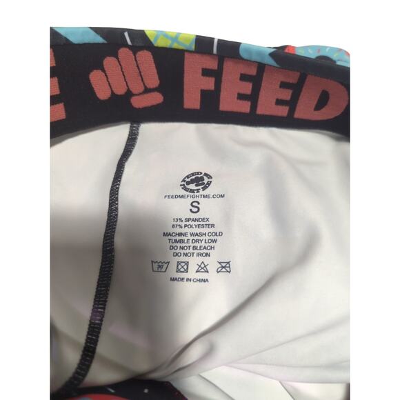Feed Me Fight Me Men’s Black Ice Cream Donuts Elastic Waist Shorts Size small - Picture 10 of 10